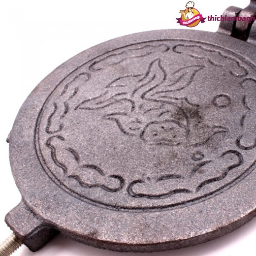Khuôn bánh kẹp trơn nhôm chống dính Huỳnh Anh size NHỎ - 16 cm