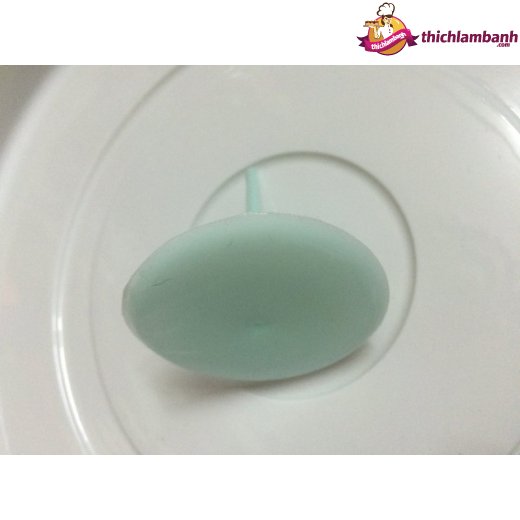 Dù nhựa bắt bông kem