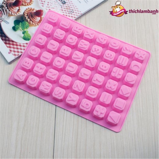 Khuôn silicon 48 ký tự chữ số