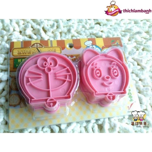 Khuôn nhấn bánh quy cặp doreamon