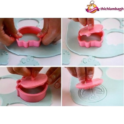 Khuôn nhấn bánh quy cặp doreamon