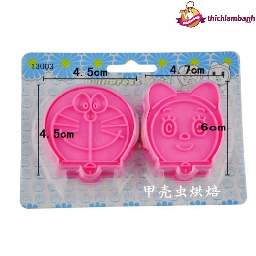 Khuôn nhấn bánh quy cặp doreamon