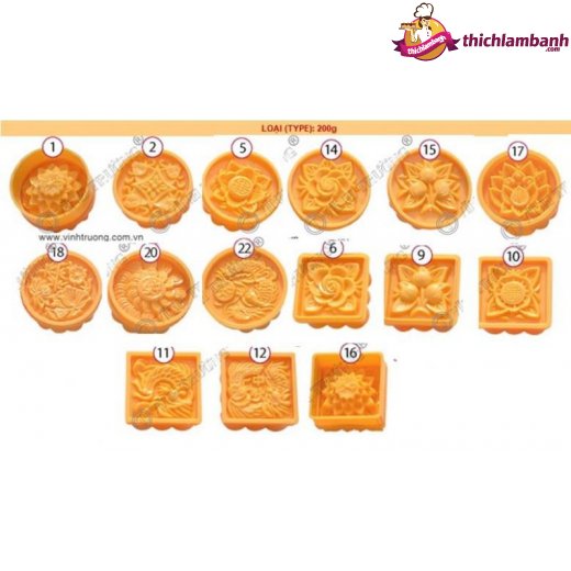 200g Khuôn Trung Thu Nướng-DẻoVĩnh Trường