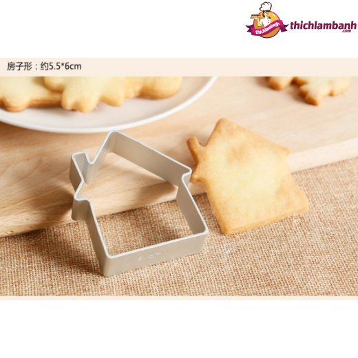 Hình ngôi nhà - Khuôn nhấn bánh quy TQ