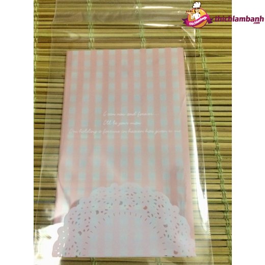 Túi dán mẫu sọc ren 7 * 10 cm - 100 túi
