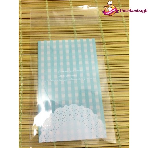 Túi dán mẫu sọc ren 7 * 10 cm - 100 túi
