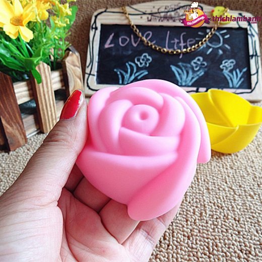 10 Khuôn silicon rời hoa hồng 5cm