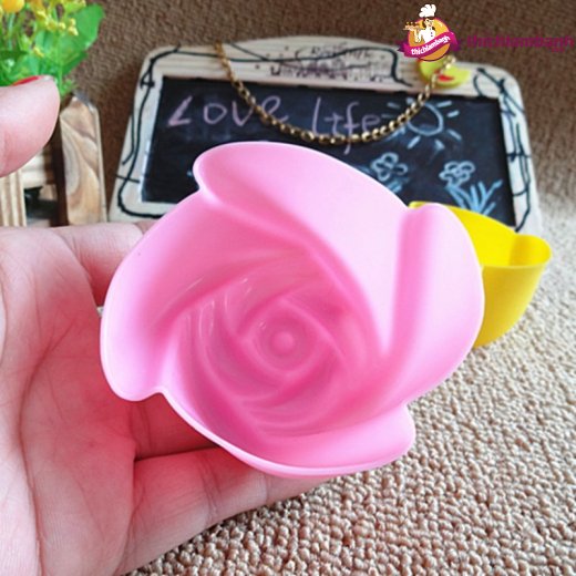10 Khuôn silicon rời hoa hồng 5cm