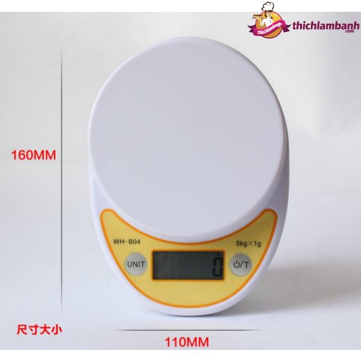 Cân điện tử kèm tô 5kg