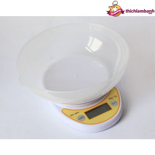 Cân điện tử kèm tô 5kg