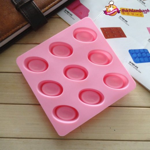 Khuôn silicon 9 thỏi vàng