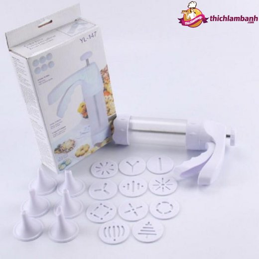 Bộ dụng cụ làm bánh quy Cookies press nhựa