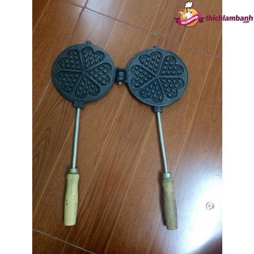 Khuôn bánh kẹp tàn ong /hoa nhôm chống dính lớn 17.5 cm