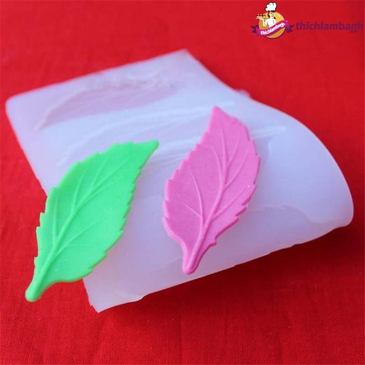 Khuôn silicon mỏng decor 6 lá cưa