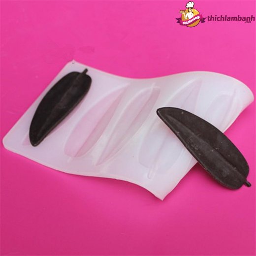 Khuôn silicon mỏng decor 6 lá