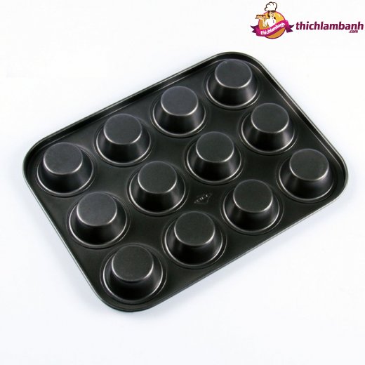 Khuôn cupcake 12 lỗ mini