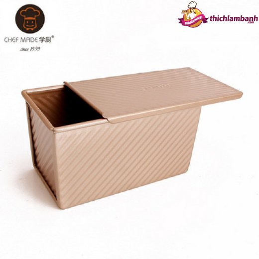 Khuôn Bánh Mì Gối/ sandwich 450g vàng Chefmade WK9054