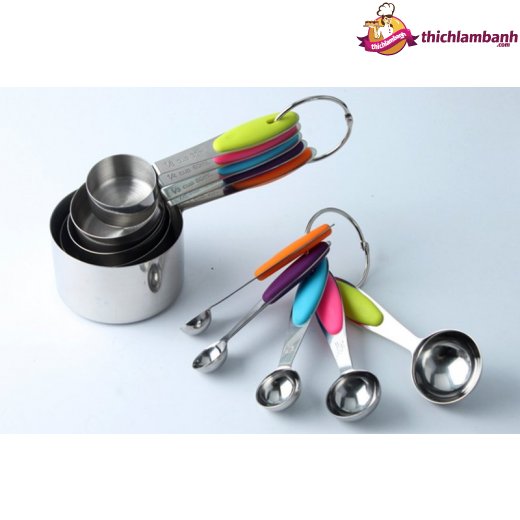 Bộ đo lường inox 10 muỗng tsp/cup