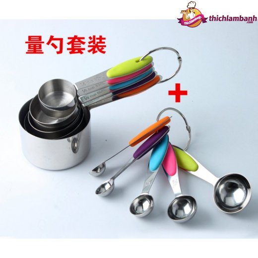 Bộ đo lường inox 10 muỗng tsp/cup