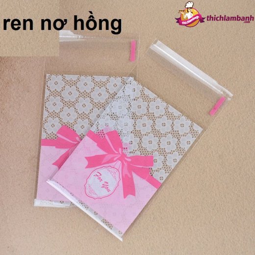 Túi dán đựng bánh dứa 7x10cm -100 cái