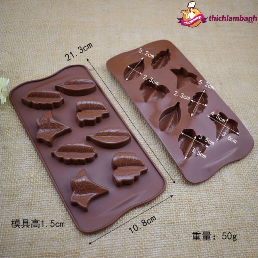 Khuôn silicon 8 lá