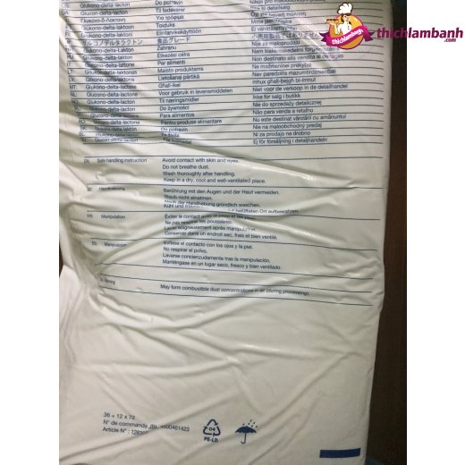 Đường nho Pháp GDL - Glucono Delta Lactone