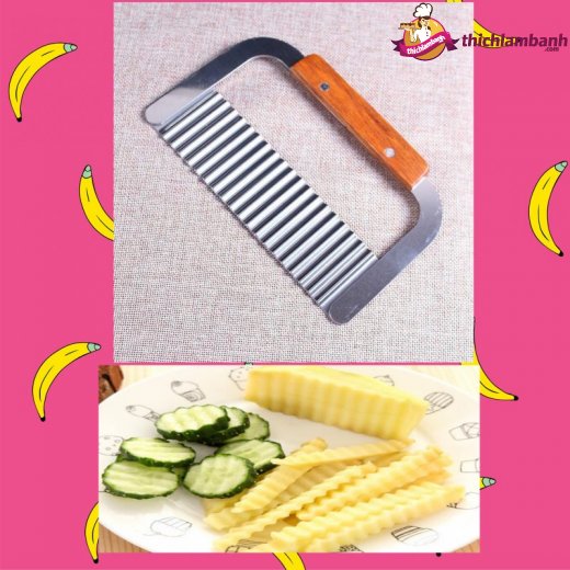 Dao lượn sóng cán gỗ