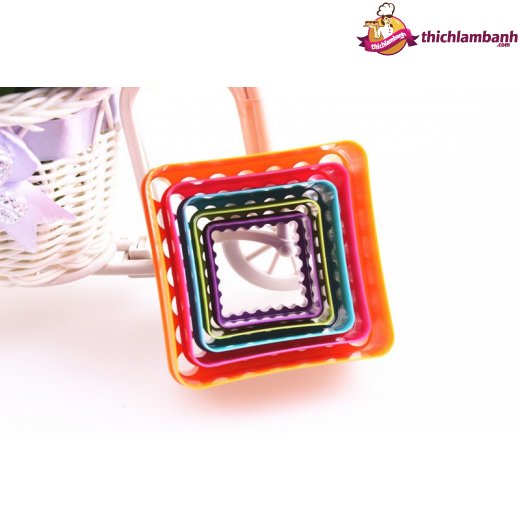 Bộ 5 nhấn nhựa vuông răng cưa