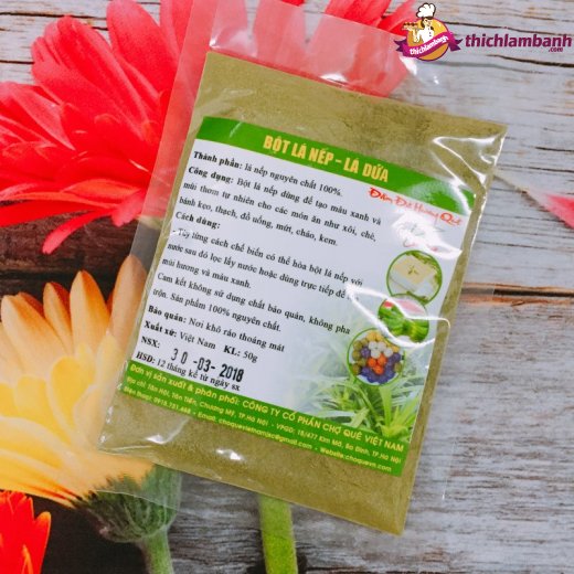 Bột tạo màu tự nhiên - lá nếp dứa