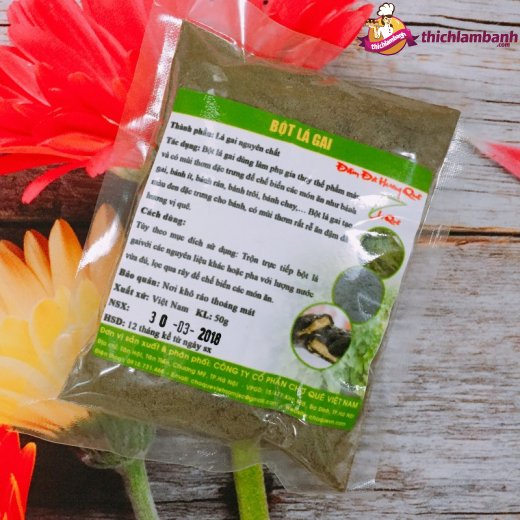 Bột tạo màu tự nhiên - lá gai 50 gr