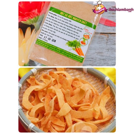 Bột tạo màu tự nhiên - cà rốt