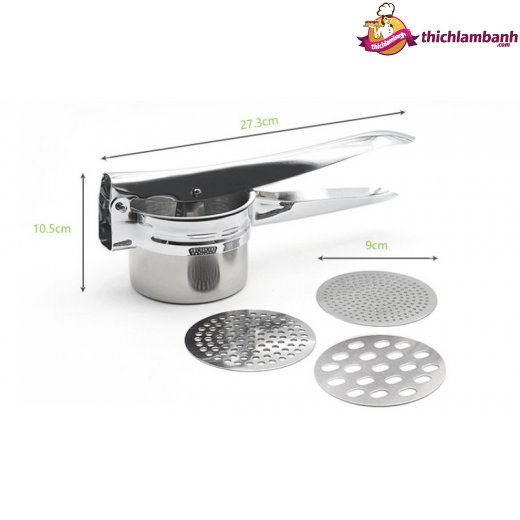 Dụng cụ ép đa năng 3 mặt inox