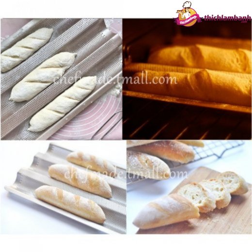 Khuôn bánh mì 3 rãnh Chefmade WK9026