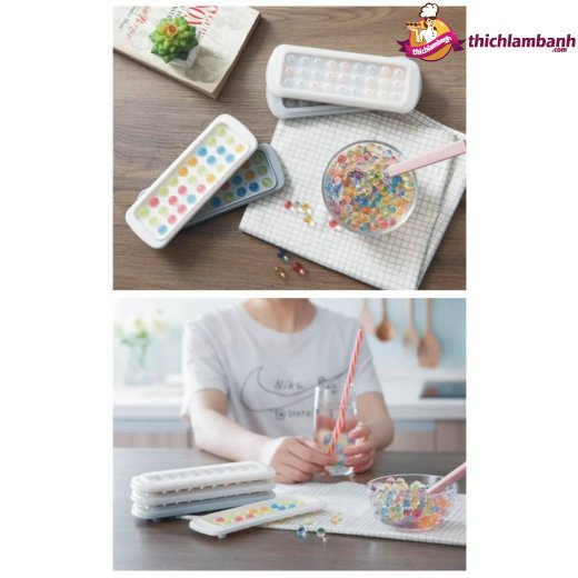 Khuôn Thạch Đá Bi Rau Câu 27 Viên - 1cm