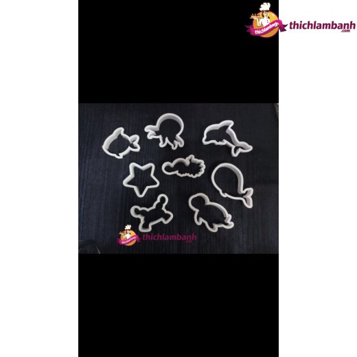 Bộ 8 nhấn nhựa sinh vật biển