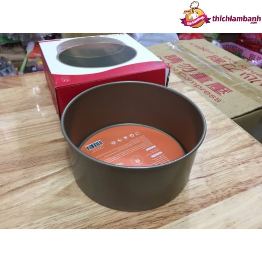 Khuôn tròn chống dính đáy liền BREADLEAF - 6 inch