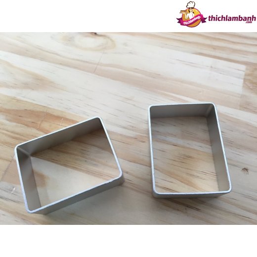 Hình chữ nhật - Khuôn nhấn bánh quy TQ