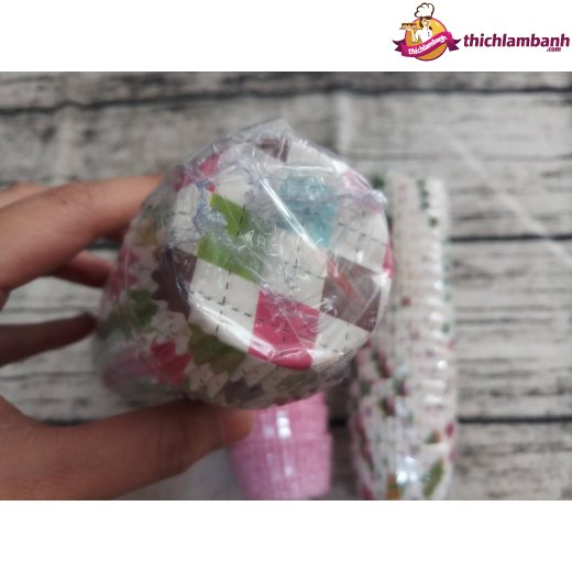 Giấy lót cupcake 10 bông 350c