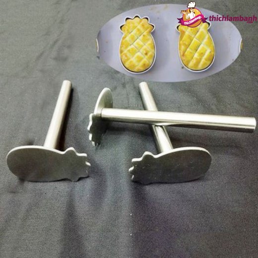 Cây nhấn mặt bánh dứa inox