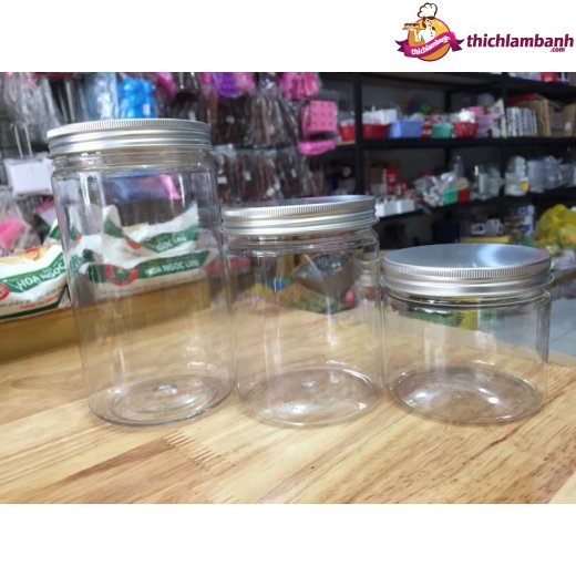 Hủ Nhựa Pet nắp nhôm 750ml