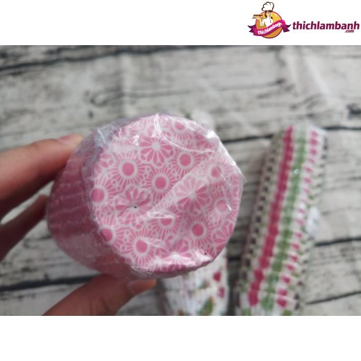 Giấy lót cupcake 10 bông 350c