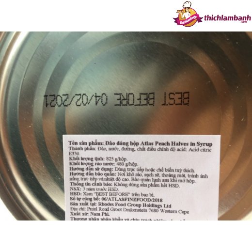 Đào Ngâm ATLAS 825g