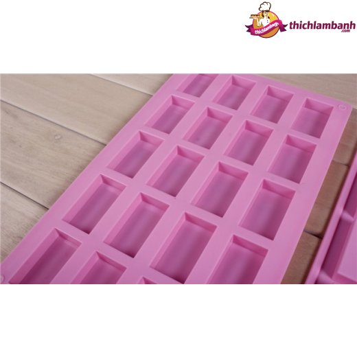 Khuôn silicon 20 ô chữ nhật