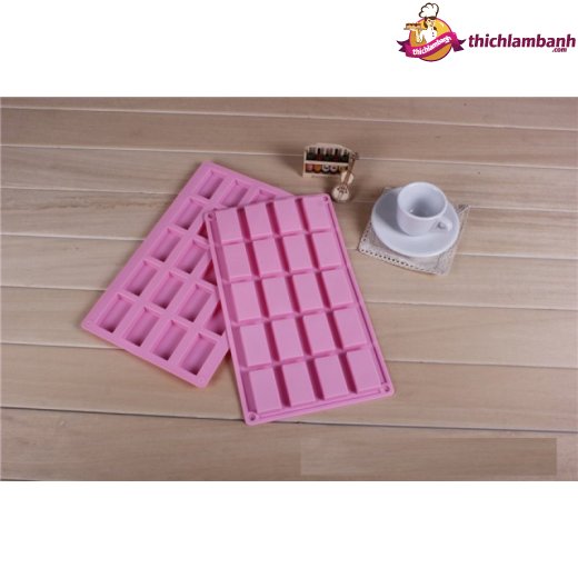 Khuôn silicon 20 ô chữ nhật