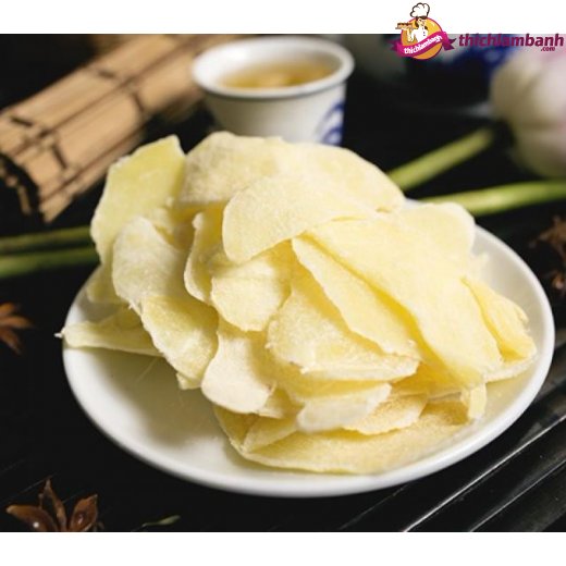 Mứt gừng trắng lát