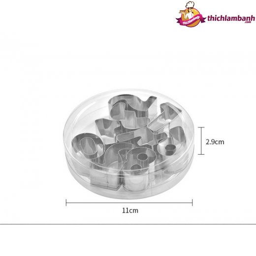 Bộ nhấn số bằng inox 9 số