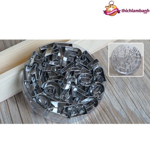 Bộ nhấn 26 chữ cái bằng inox