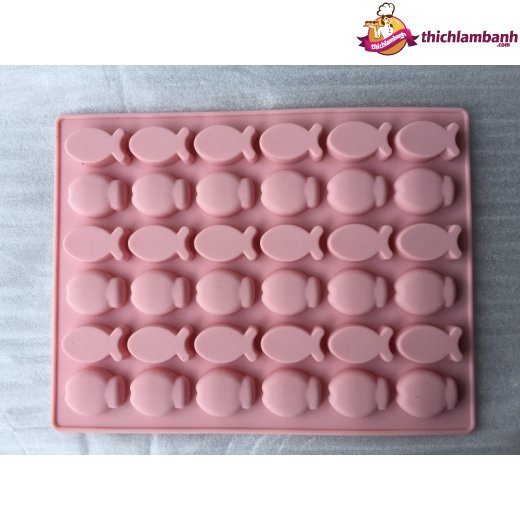 Khuôn silicon 36 con cá nhí