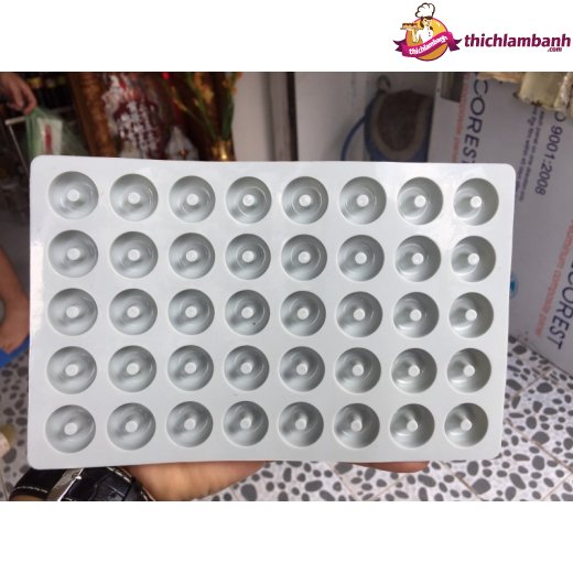 Khuôn silicon 40 tròn lõi giữa nhí