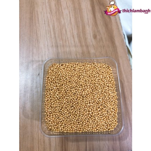 Kẹo nhũ bi vàng 2mm